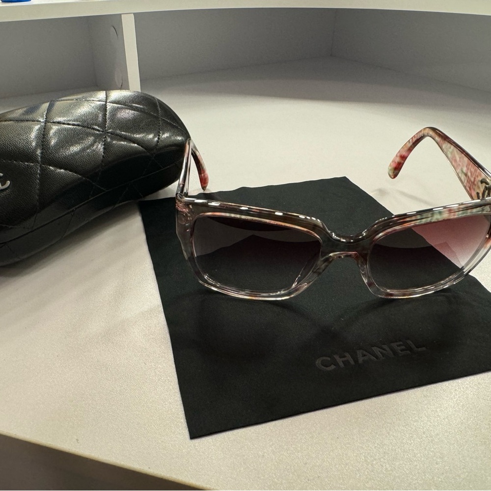 Chanel Multicolor Gradient 5220 Cc Square Sunglas… - image 7